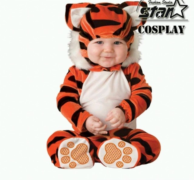 6 24ヵ月 トラ コスプレ 着ぐるみ コスチューム 子供 長袖 カバーオール 衣装 ハロウィン ベビー 赤ちゃん 男の子 女の子 Mama Baby Select 全品送料無料