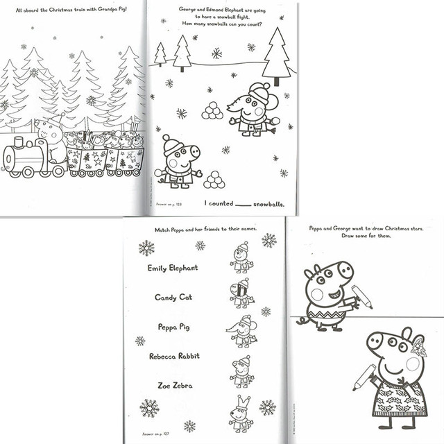 ペッパピッグ Peppa Pig クリスマス英語ワーク 英語絵本の わんこ英語books