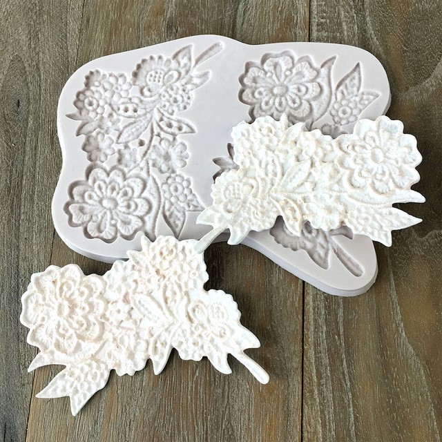 アンティークフラワーレースa シリコンモールド シリコンモールド 粘土 レジン型 ウェディング用品販売 Atelier Naoka Web Shop