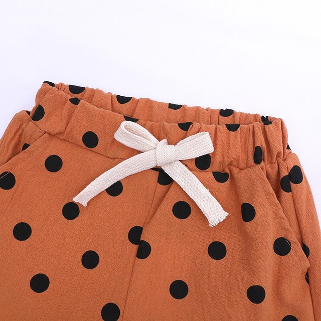 新 夏 子供 ガールズ ショーツ かわいい Mid ドットガール ショートパンツ 子供 Inuka