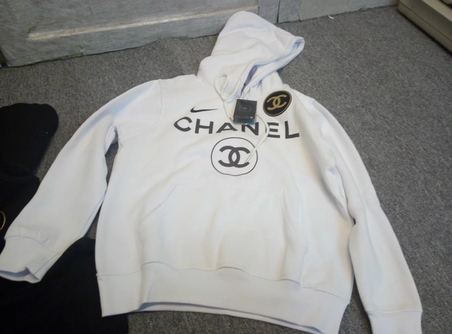 Chanel Nike Dri Fit 白 ホワイト Mサイズ フーディー パーカー S W A T
