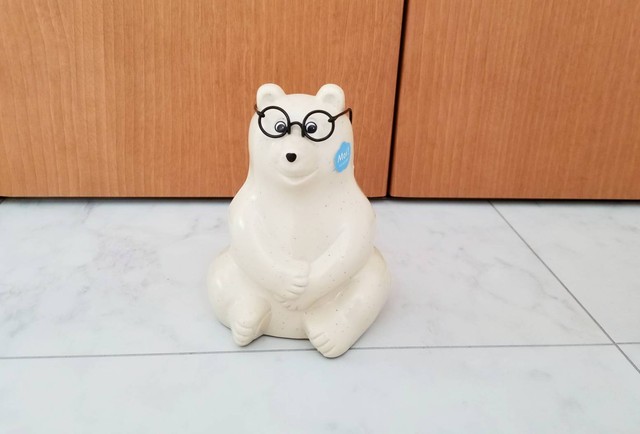 しろくま貯金箱 黒縁メガネ Ro Ro Petit Nid