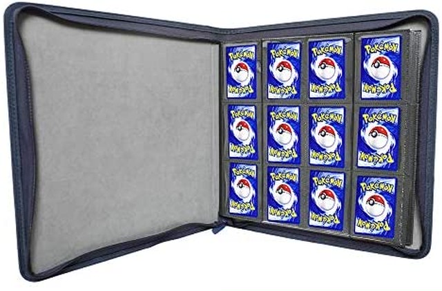 Jpcs Fooxonポケモンカードファイル 12ポケット 480枚収納 透明pp素材 カードシート ポケモンと他のカードを集める ポケモン コレクションファイル 青 Az Japan Classic Store
