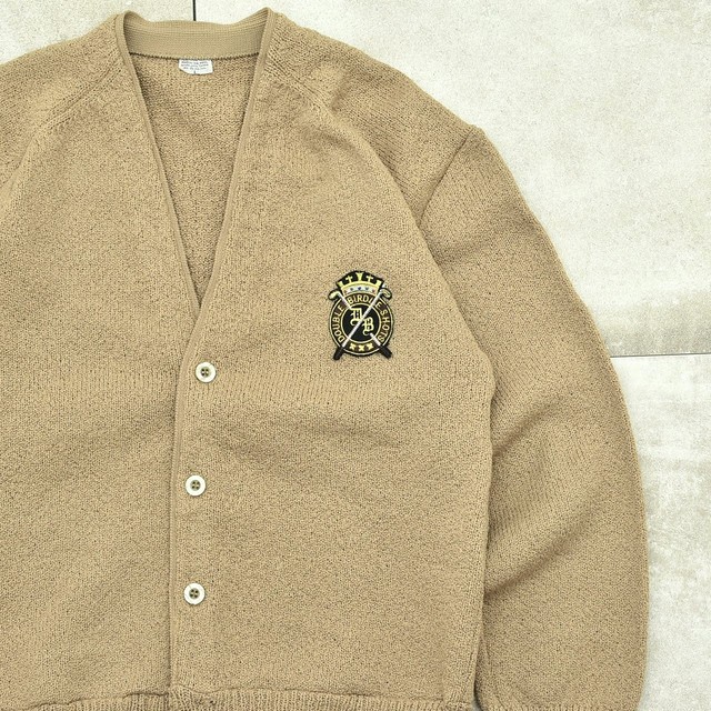 Vintage Encron polyester knit cardigan