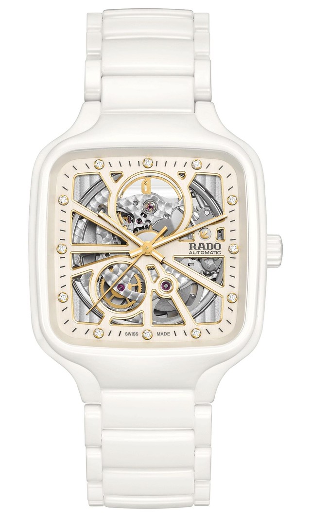 【RADO ラドー】True Square Automatic Open Heart トゥルースクエア オープンハート(ホワイト)/国内正規品 腕時計