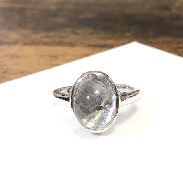 プラチナルチルクォーツ ブルッカイト シルバー925 リング 指輪 Momi Accessory 天然石アクセサリー シルバーアクセサリー Import Accessory
