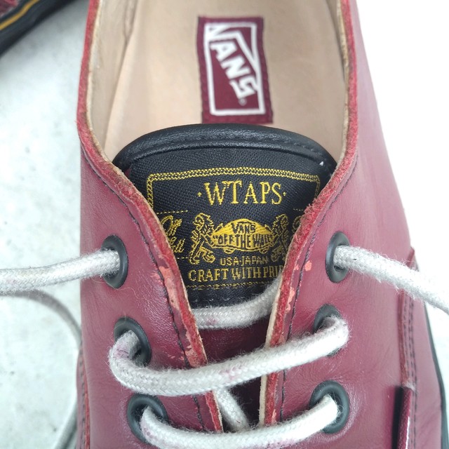 バンズ ヴァンズ ダブルタップスwtaps Vans Syndicate Authentic オーセンティック レザー スニーカー 29 バーガンディ ワインレッド ボルドー O0727fs0902 古着屋rainbowfield Since 06