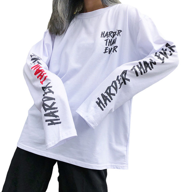 ロングtシャツ ロングスリーブ ダンス 双子コーデ おそろコーデ ロンt オルチャン ストリート 系 Fashionnshop