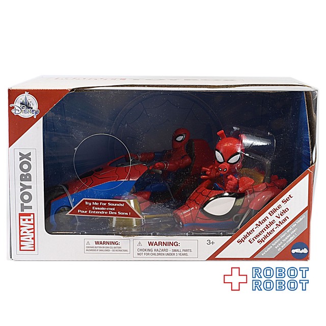 ディズニーストア マーベル トイボックス スパイダーマン バイク セット アクションフィギュア Robotrobot