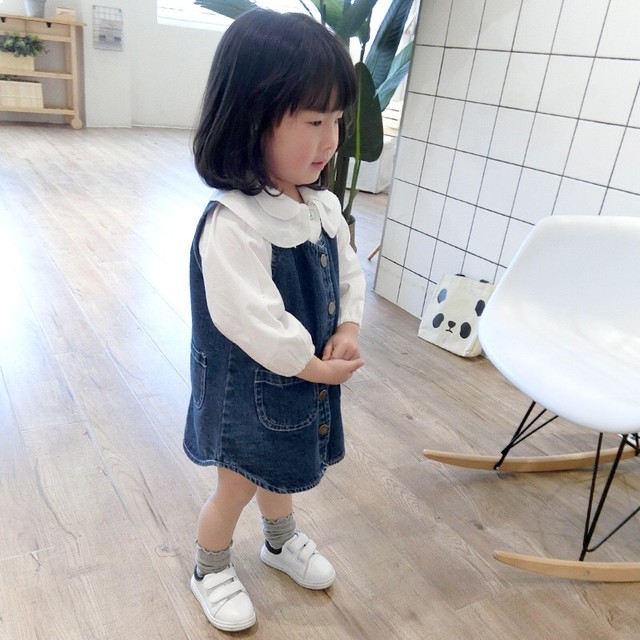 デニム ワンピース 80 1cm 子供服 可愛い キッズ おしゃれ 女の子 Coolkids