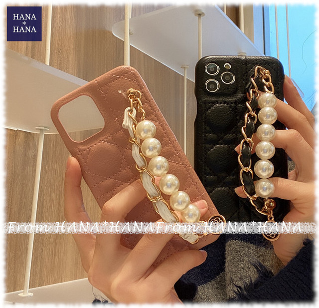 Iphone12 レザー キルティング ベルト アイフォン スマホケース 韓国 アパレル 雑貨 スマホケース レディースファッション専門店 Obolo