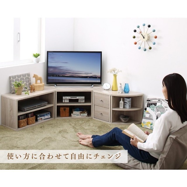 大特価 コーナーテレビ台 4点セット テレビ台 テレビボード 32インチ 32 1人暮らし コーナー 角 収納 チェスト 引き出し 引出し ラック 棚 壁寄せ Tvラック 厳選 セレクト家具ショップ