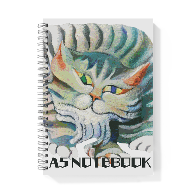 A5 モフ猫リングnotebook コウヘイ画伯 芸術倶楽部亀甲堂 Base旗艦店