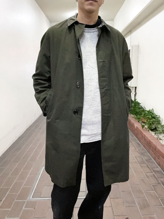 New限定品 コート 中古 赤 レッド Ll アウター バルマカーンコート ステンカラーコート コットン ボンディング メンズ London Mackintosh 新古品 マッキントッシュ Ci07ot Rk10c