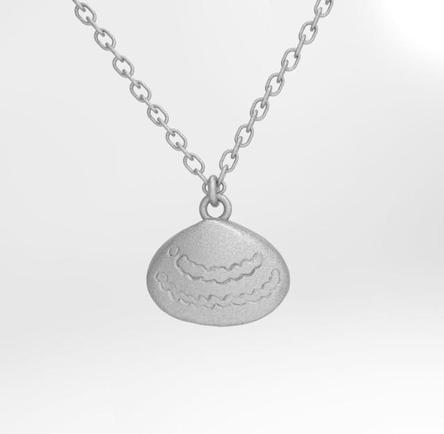 貝社員 ワスレ貝 Hokushin Hokushin ネックレス シルバー925 ロジウムメッキ ニッケルフリーチェーン付 貝社員アクセサリ 専門店