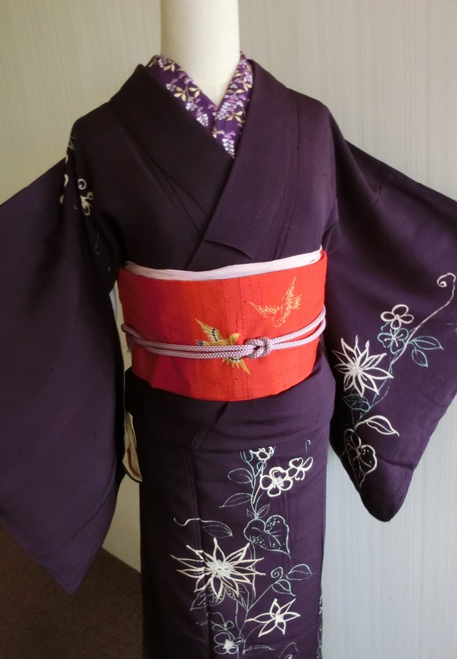 昭和レトロ モダン 大人可愛い 付け下げ訪問着 Kimono Bito