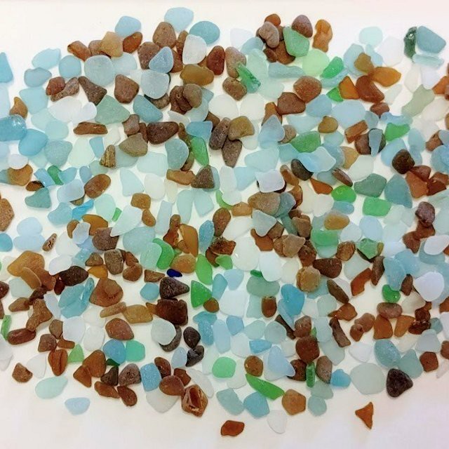 シーグラス ビーチグラス 極小サイズmix 007 雑貨とドライフラワーの店 Myrte ミルテ