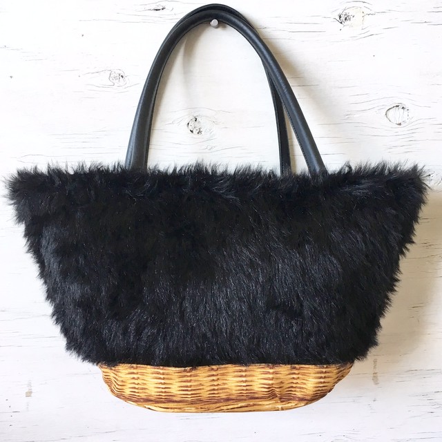 ファーバッグ Noel ノエル だまし絵カゴバッグ Grue グリュー