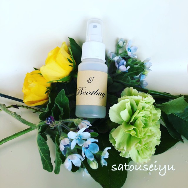 虫除けアロマスプレー Beatbug 衣類用 ノンアルコールタイプ アロマ専門店 サトウ精油 精油はそんなに高くない