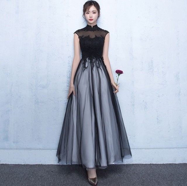 ドッキングワンピース バイカラー レースワンピース ロングワンピース ロングドレス ワンピースドレス ノースリーブ パーティー Ptnym0757 Shop Suba