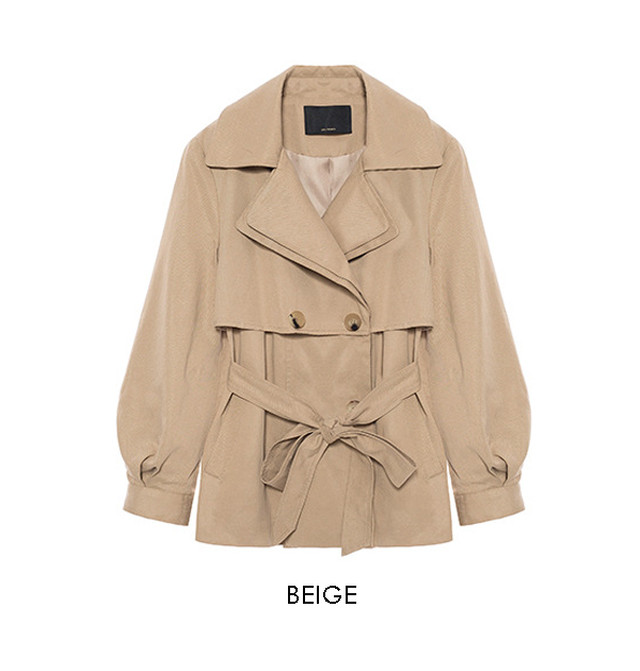 トレンチコート トレンチジャケット ショートトレンチ スプリングコート テロンチ とろみ ショート丈 ミドル丈 ジャケット アウター ガウン 羽織 上着 レディース マキシ丈 秋冬 春夏 Ol オフィス 通勤 春コート Korya114 Sumoa