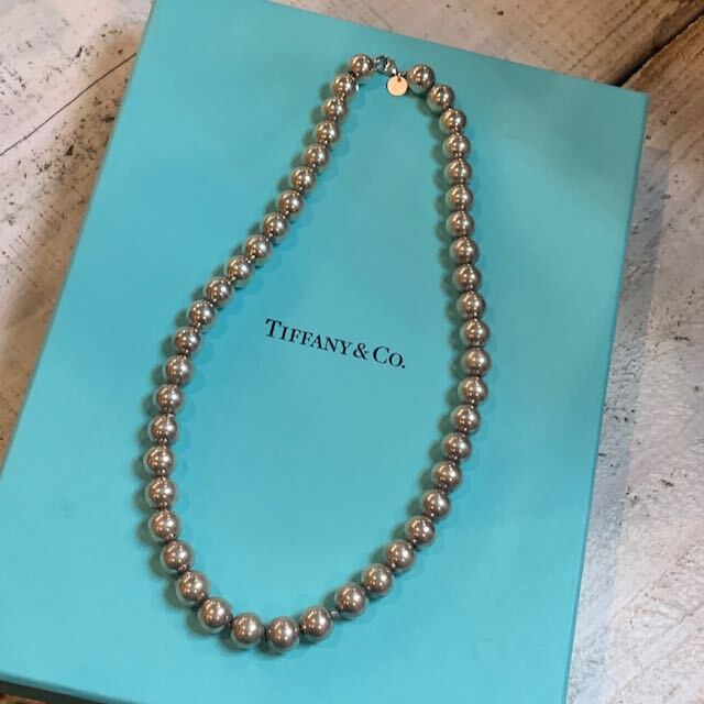 Tiffany Co ティファニー ハードウェア ボール ネックレス スターリングシルバー Number12