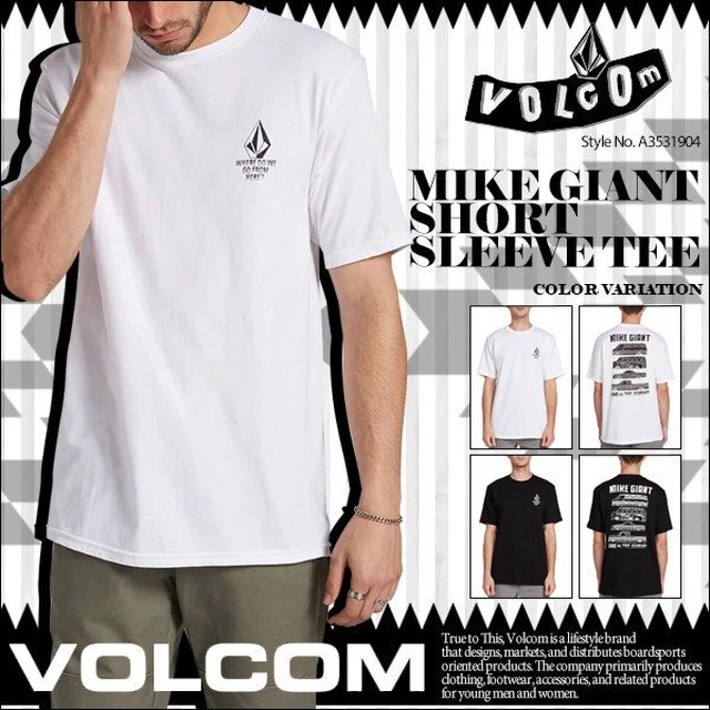 A ボルコム Tシャツ メンズ 新作 人気 ブランド おすすめ トップス 半袖 Mike Giant Short Sleeve Tee Volcom Beachdays Okinawa