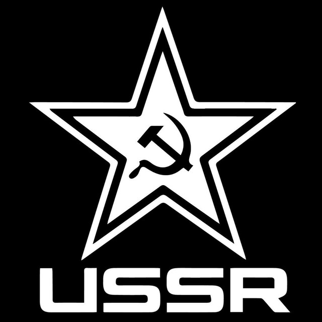 ソ連 Ussrデカール 鎌とハンマー 赤い十月商店