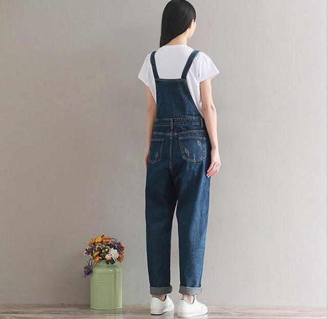 デニムサロペット 膝が隠れる ミドル丈 オシャレ オーバーオール レディース オールインワン サロペット デニムパンツ デニムつりズボン S 2xl Ys0426 Fashion Mille