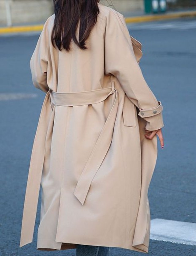レディース 春アウター ロング トレンチコート レディース チェスターコート 春 春用 コート オフィス 通勤 Ol Jm4026 ワンピの里