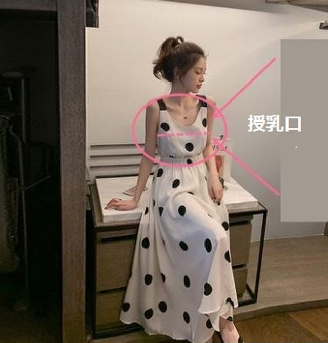 大人顔ドットワンピース マタニティ 授乳口付き ロング丈 サマードレス フレア ノースリーブ 春夏 リゾート バックシャン バックリボン ブラック ホワイト Mamafuku