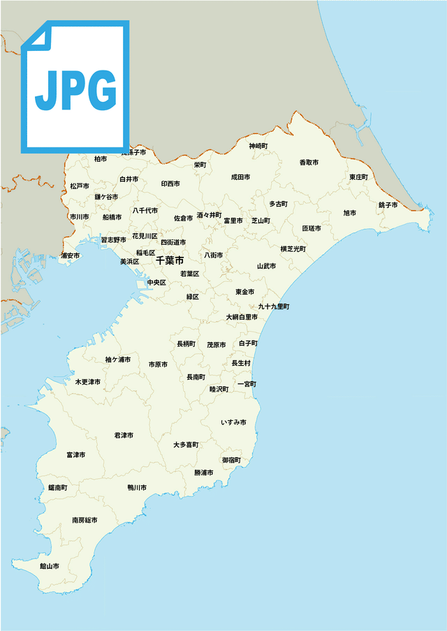 都道府県市町村わけ白地図 カラー画像jpg 1280px 地図素材ならmap Data Store 地図データ 白地図の販売