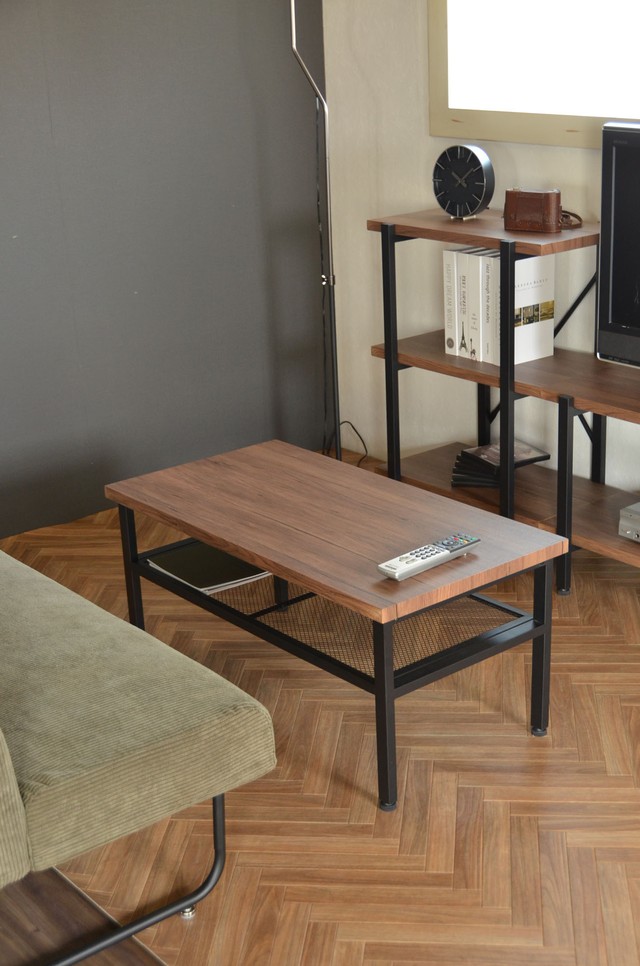 Vintage Center Table 90 BR / ヴィンテージスタイル ヴィンテージ加工 センターテーブル / ブラウン