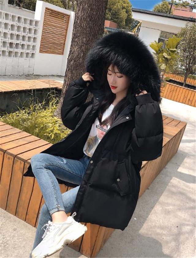 韓国語バージョン カレッジ風 ダウンコート 冬 コート 短いスタイル オシャレ ゆったりする ファッション Sarang