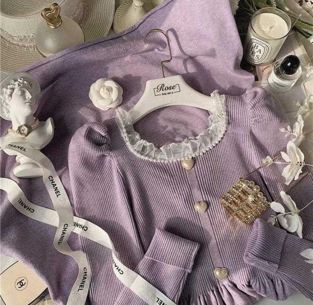 ラベンダーミルクティーのワンピース Uuu Baby