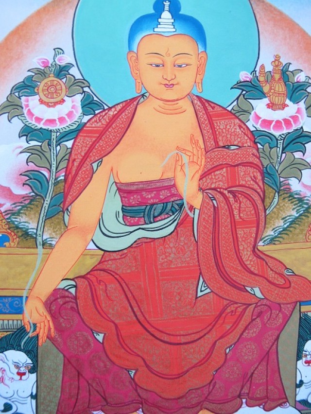 手描きタンカ マイトレーヤ 弥勒菩薩 Tk56 Aradhana アラダナ