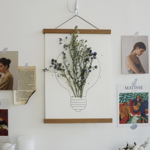 韓国 ファブリックポスター 生け花ポスター インテリア Arin