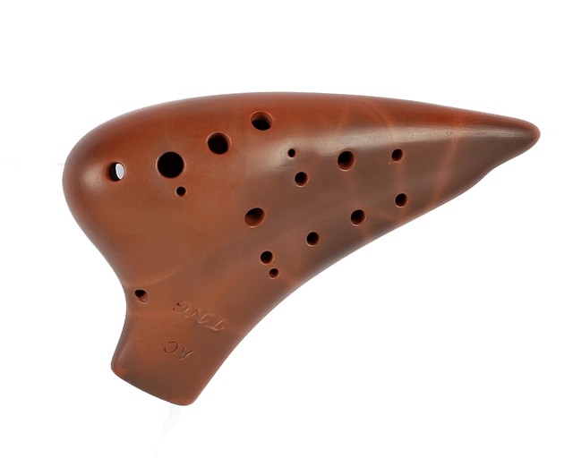 Tng オカリナ 楽器 ダブル アルト ブラウン 高級 C管 Ac 複数管 運指表付き Ocarina 陶笛 管吹奏 釉薬仕上げ 紫砂 Tng Ocarina