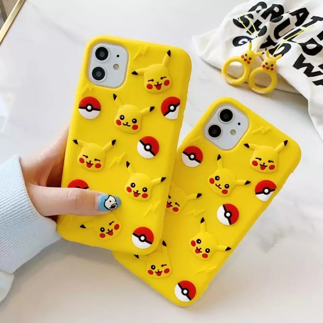 Iphone Iphoneケース Iphoneカバー Iphone11 シリコン ピカチュウ ポケモン モンスターボール Kandimart