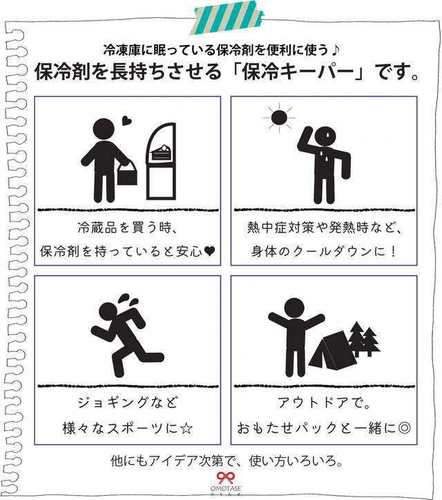 保冷剤が３個入るサイズ 保冷キーパーm２個セット And Lalala Omotaseパックのお店ー