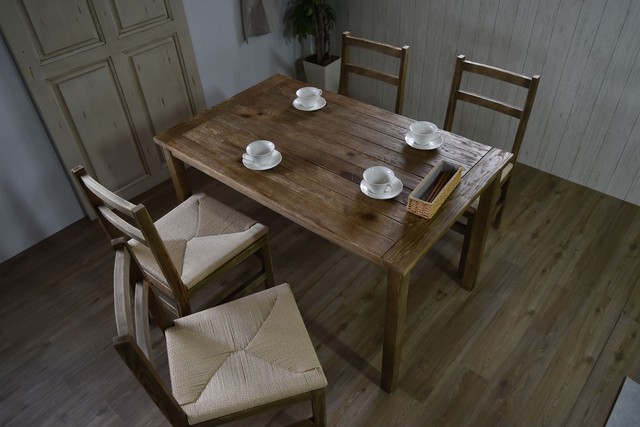 Old Pine Dining Table / アンティークカントリースタイル オールドパイン ダイニングテーブル