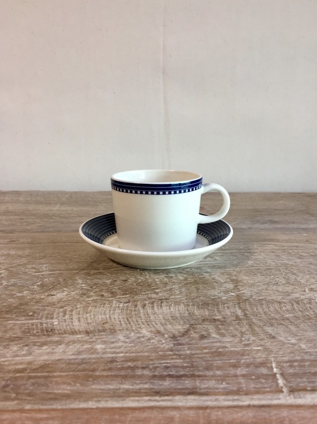 Arabia アラビア Teema ティーマ ブルーライン コーヒーカップ ソーサー Coffee Vintage Mumrik Arabia アラビア Teema ティーマ ブルーライン コーヒーカップ ソーサー Coffee Vintage Mumrik