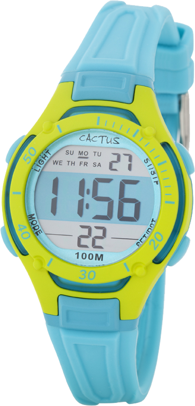 キッズ腕時計 ブルー デジタル液晶 ライト 10気圧防水 Cac M04 サボテンマークの腕時計カクタス Cactus Jp公式オンラインストア