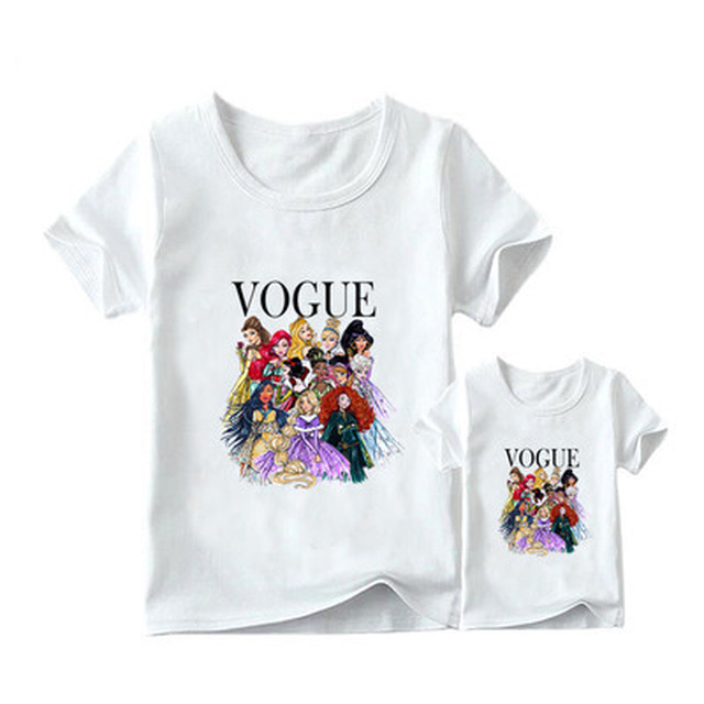 Tシャツ トップス Vogue プリンセス ディズニー ペアルック カジュアル Bigシルエット オーバーサイズ デート お出かけ 海外ファッション 2020 新作 春夏 A362 みませれくと