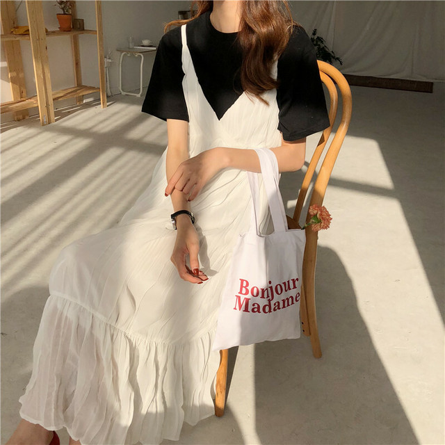 ワンピース ロング シフォン キャミソール フレア プリーツスカート Vネック レトロ 重ね着 大人 可愛い 代 30代 春 夏 秋 デート お出かけ 女子会 リゾート ビーチ Ch0302 Girls Ladies Fashion ユーユアユー