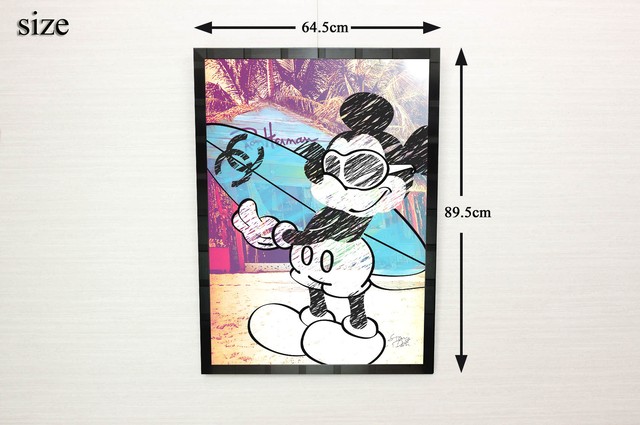 ディズニー ブランドオマージュアート スターデザイン ミッキーマウス シャネル A1ポスター Artshopforms