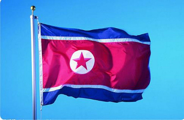 偉大なる我らが祖国 北朝鮮国旗 90 150cm 赤い十月商店