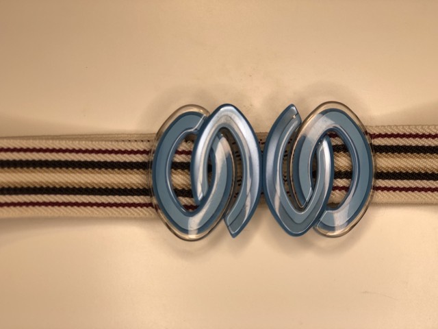 小糸屋セレクト レトロバックルゴムベルトー ぐるぐるブルー 小糸屋 Factory