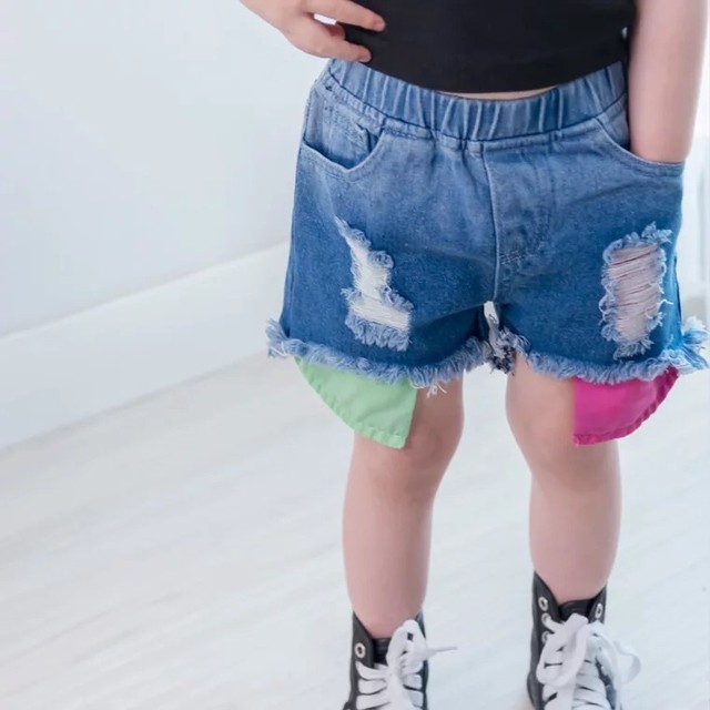 かわいい カラーポケットショートパンツ インポート 女の子 ショーパン インポート子ども服 Hikari