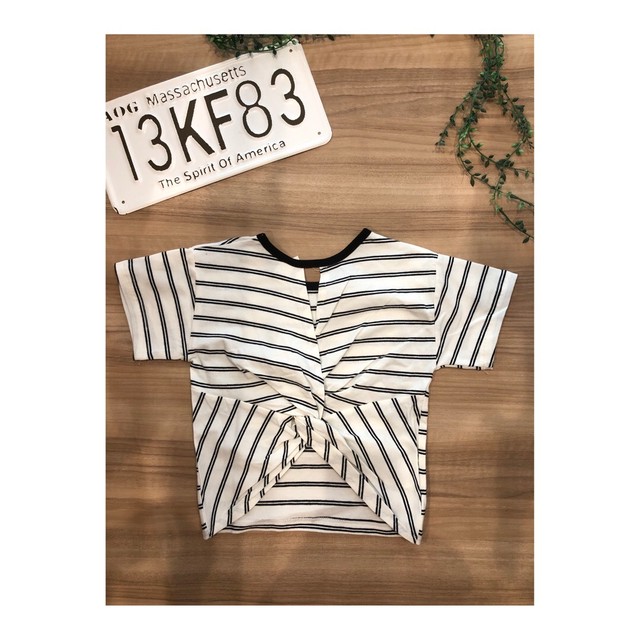 ボーダーｔシャツ デニムスカートセット Lyceeshop